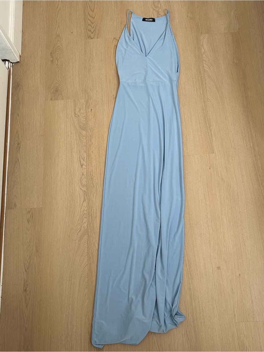 Missguided Light Blue Maxi Dress